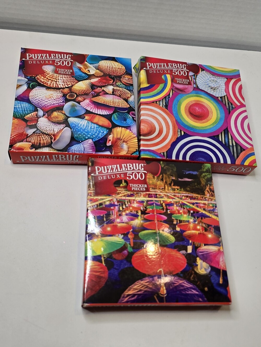Nib 3 Puzzlebug 500 Piece Puzzles